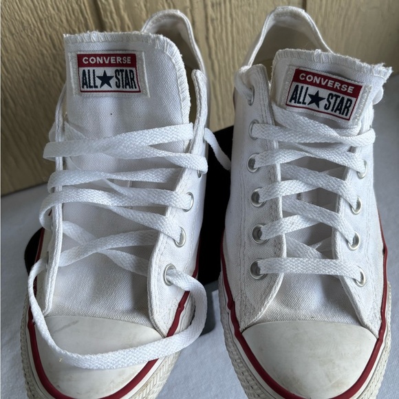 Converse White Sneakers Classic Canvas Design unisex Men’s 8/Women 10 M7652 - Picture 2 of 9